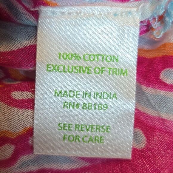 Lilly Pulitzer Luci V-Neck Cotton Tunic Size XXS Lightweight Vacation Coastal - Picture 14 of 16